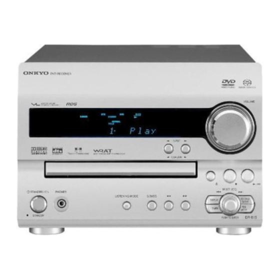 CD/DVD Receiver Onkyo DR-815, Scart, 18W, 4 Ohm + Telecomanda